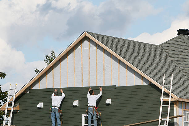 Professional Siding Inspection technician working in Dedham, MA